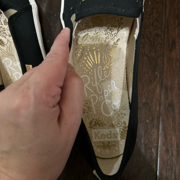 Keds Rifle Paper floral embellished Sneaker Sz 10 Platform Slip On Anthropologie - Picture 5 of 5
